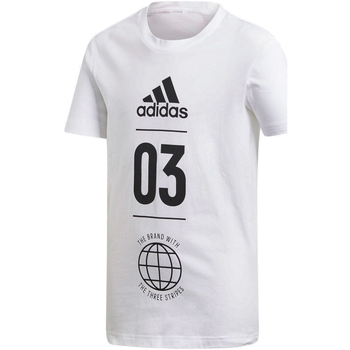 Kleidung Jungen T-Shirts adidas Originals DV1704 Weiss