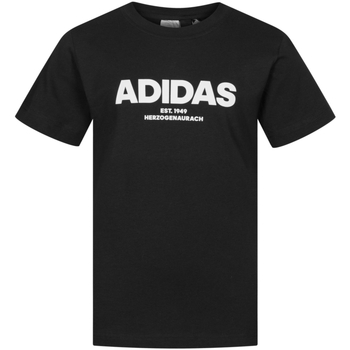 Kleidung Jungen T-Shirts adidas Originals DJ1766 Schwarz