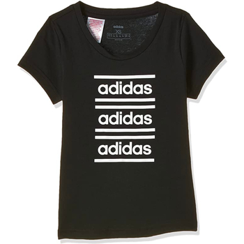Kleidung Mädchen T-Shirts adidas Originals EH6129 Schwarz