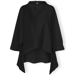 Kleidung Damen Tops / Blusen Wendy Trendy Top 230058 - Black Schwarz