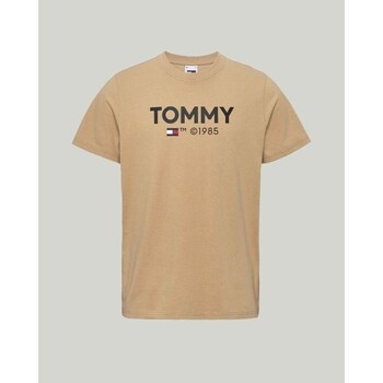 Kleidung Herren T-Shirts Tommy Hilfiger DM0DM18264AB0 Beige