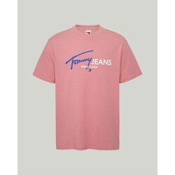 Kleidung Herren T-Shirts Tommy Hilfiger DM0DM18572TIC Rosa