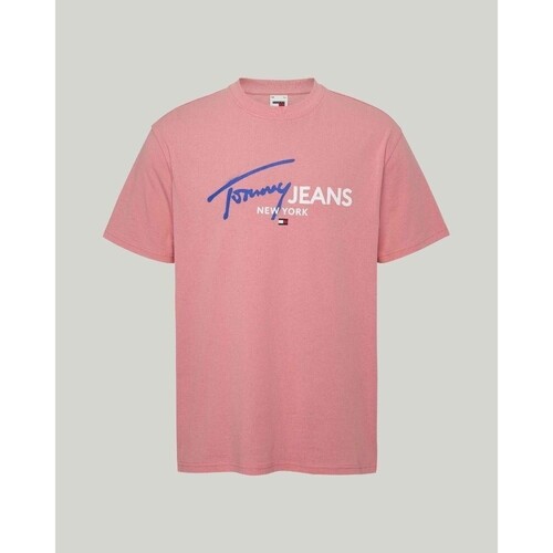 Kleidung Herren T-Shirts Tommy Hilfiger DM0DM18572TIC Rosa