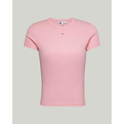 Kleidung Damen T-Shirts & Poloshirts Tommy Hilfiger DW0DW17383THA Rosa