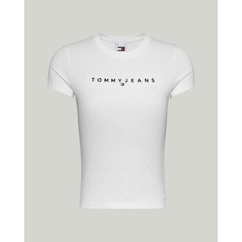 Kleidung Damen T-Shirts & Poloshirts Tommy Hilfiger DW0DW17361YBR Weiss