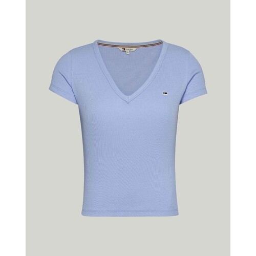 Kleidung Damen T-Shirts & Poloshirts Tommy Hilfiger DW0DW17385C3S Blau