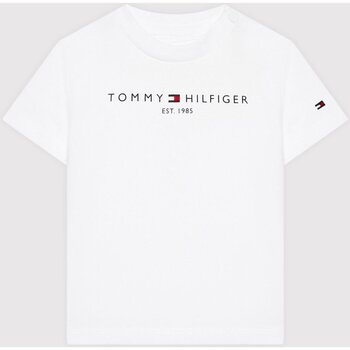 Kleidung Kinder T-Shirts Tommy Hilfiger KN0KN01487 Weiss