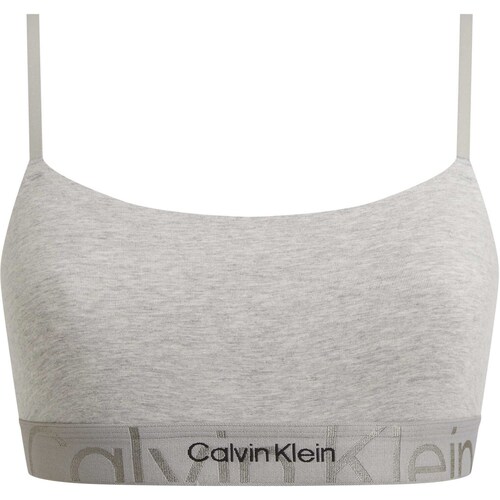 Unterwäsche Damen Dreieck-BH / Bügellos Calvin Klein Jeans Unlined Bralette Grau