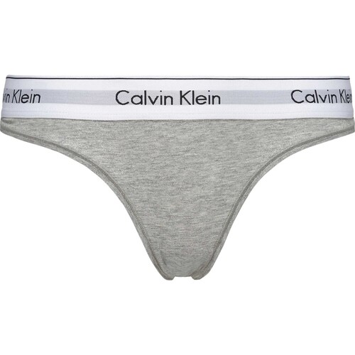 Unterwäsche Damen Slips Calvin Klein Jeans Thong Grau