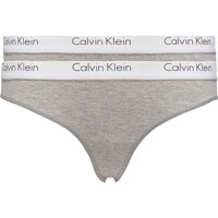 Unterwäsche Damen Slips Calvin Klein Jeans 2P Thong Grau