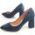 Schuhe Damen Pumps Leindia 87268 Blau