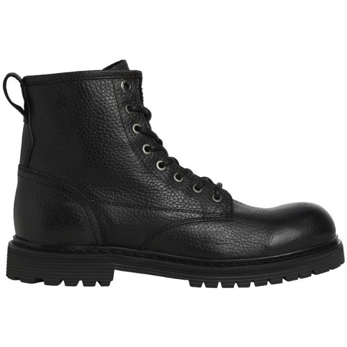 Schuhe Damen Ankle Boots Jack & Jones Buckley Leather Boot Schwarz