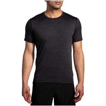 Kleidung Herren T-Shirts Brooks Sport Luxe Short Sleeve 211498009/009 009 Schwarz
