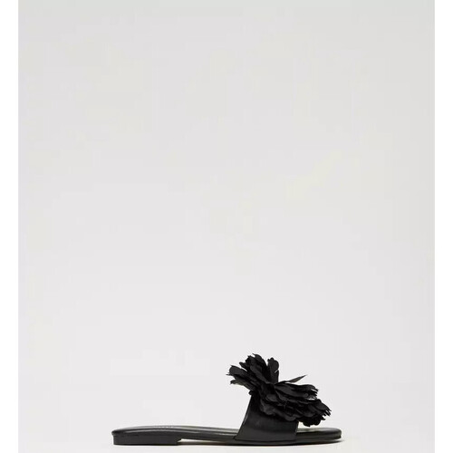 Schuhe Damen Sandalen / Sandaletten Twin Set SANDALI SLIDE CON FIORE Art. 241ACT022 