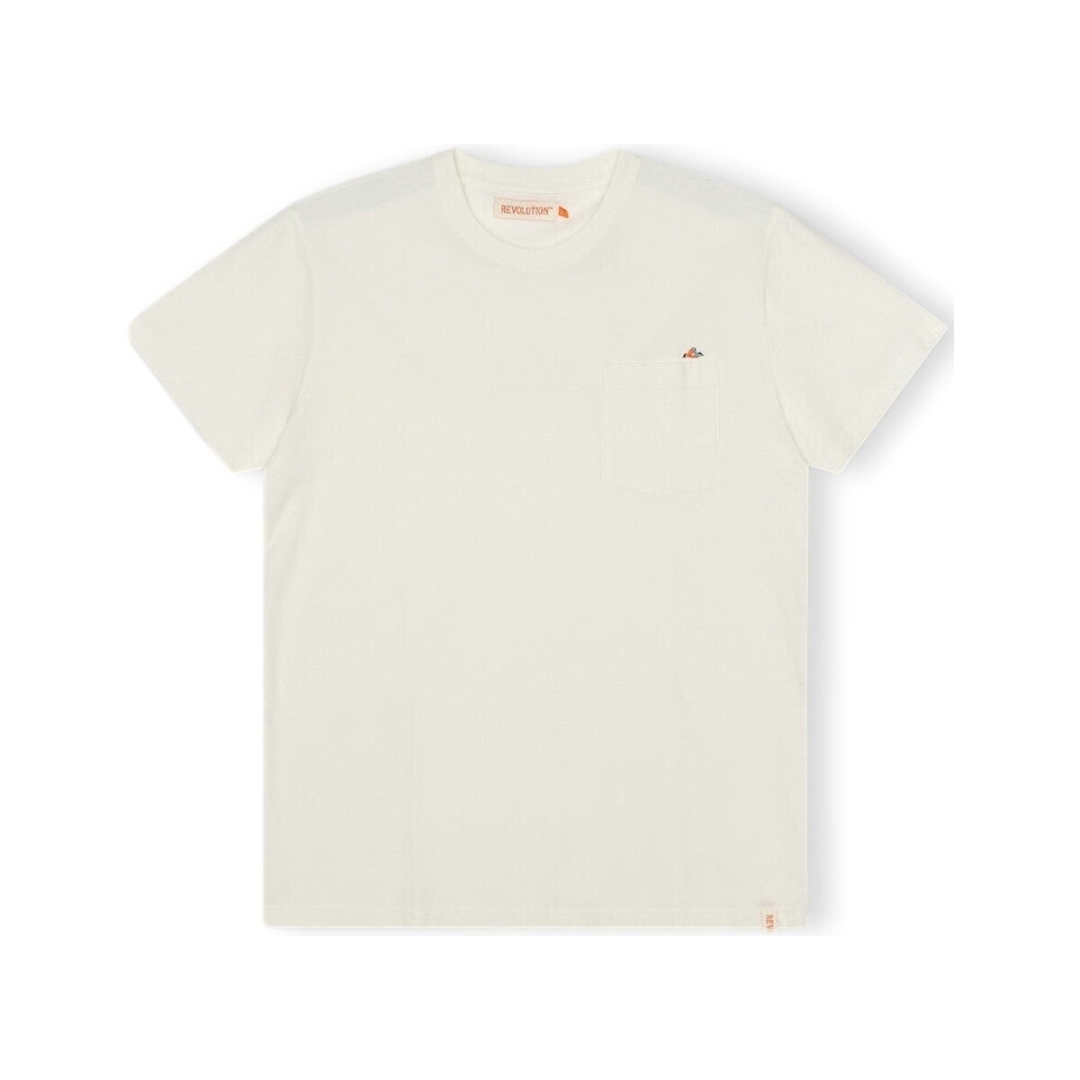 Kleidung Herren T-Shirts & Poloshirts Revolution T-Shirt Regular 1341 BOR - Off-White Weiss