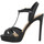 Schuhe Damen Sandalen / Sandaletten Lola Cruz 411p Cuir Femme Noir Schwarz