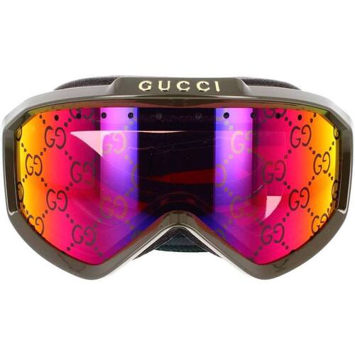 Accessoires Sportzubehör Gucci Ski- und Snowboard-Sonnenbrille GG1210S 003 Kaki