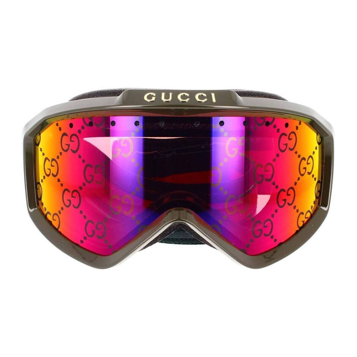Accessoires Sportzubehör Gucci Ski- und Snowboard-Sonnenbrille GG1210S 003 Grün