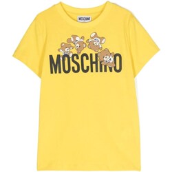 Kleidung Jungen Langarmshirts Moschino HMM04KLAA03 Gelb