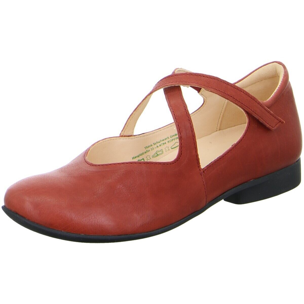 Schuhe Damen Slipper Think Slipper Guad 2 Ballerina rosso 3-000564-5030 Rot