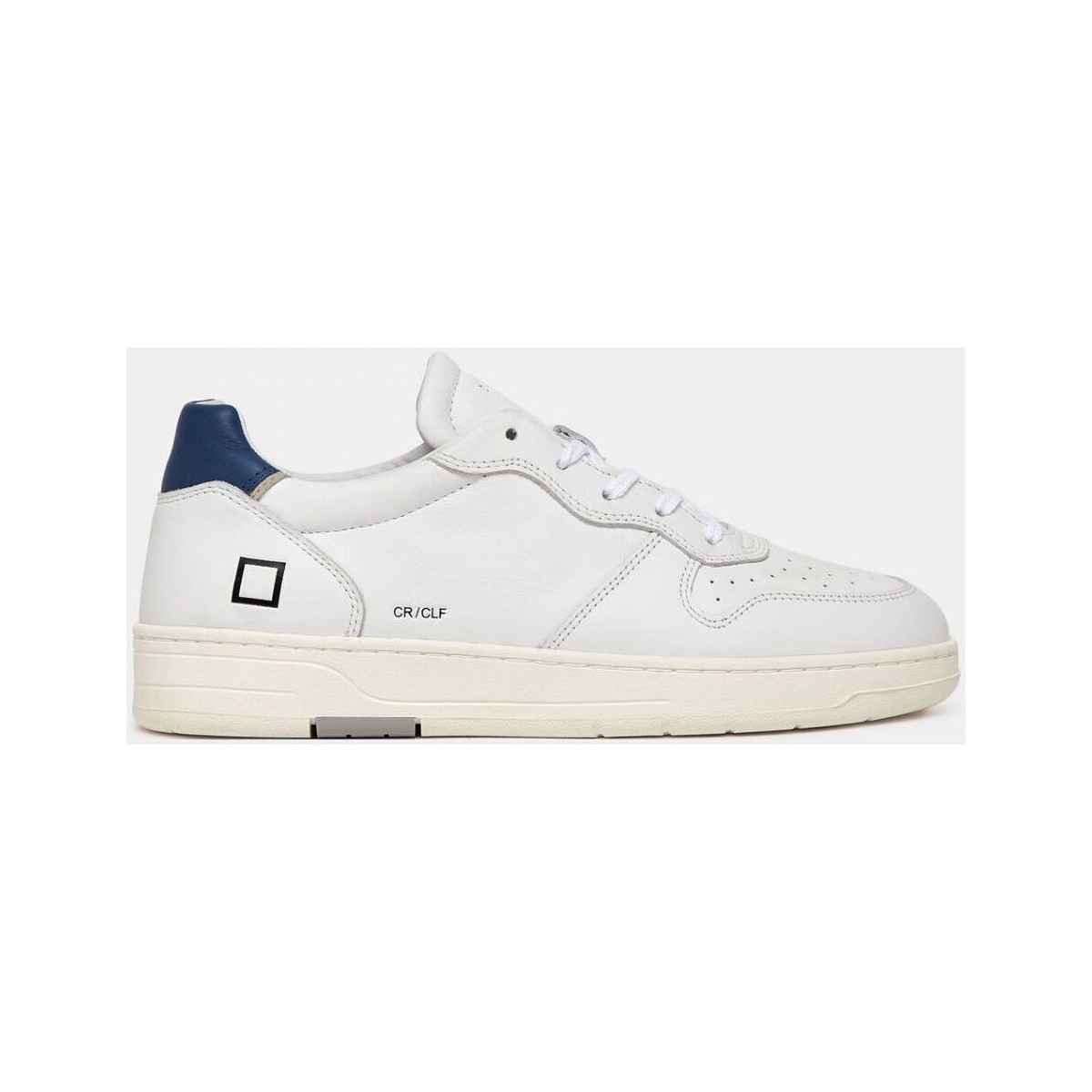 Schuhe Herren Sneaker Date M997-CR-CA-WE - COURT CALF-WHITE BLUETTE Weiss