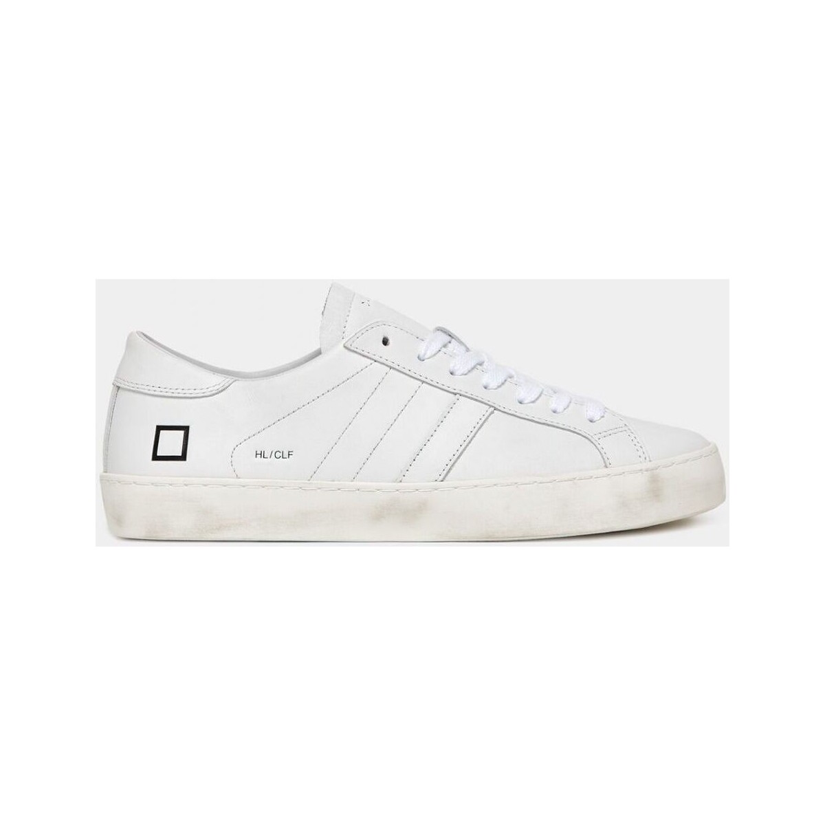 Schuhe Herren Sneaker Date M997-HL-CA-WH - HILL LOW CALF-WHITE Weiss