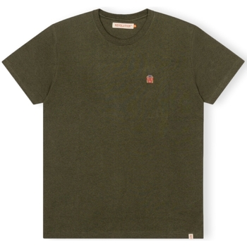 Revolution  T-Shirts & Poloshirts T-Shirt Regular 1340 WES - Army/Melange