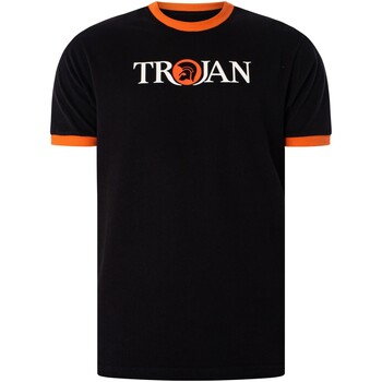 Trojan Grafisches T-Shirt Schwarz