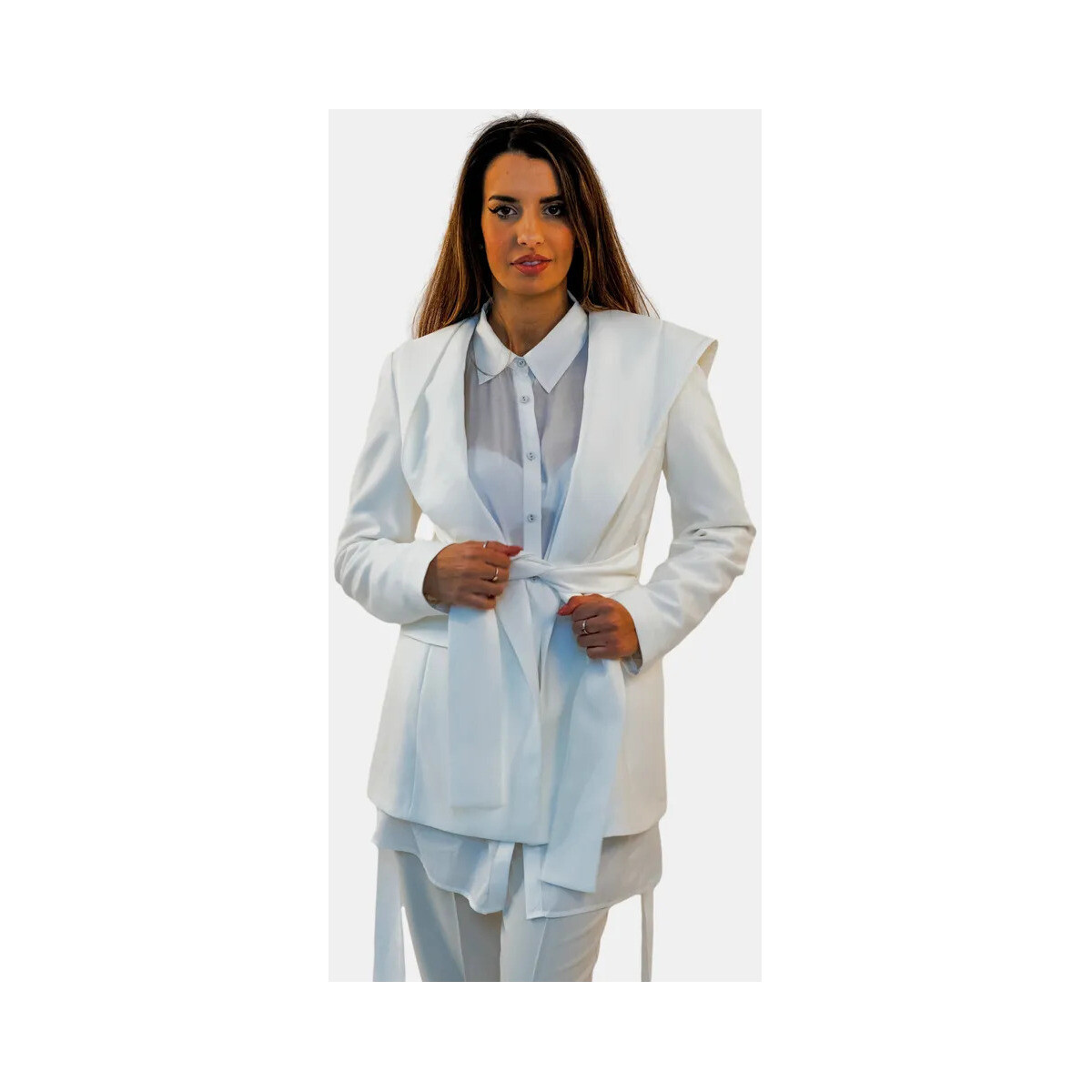 Kleidung Damen Jacken Fracomina FR24SJ3002W42901 Weiß