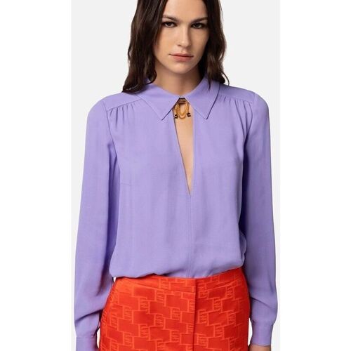 Kleidung Damen Hemden Elisabetta Franchi CA01441E2-AS6 Violett