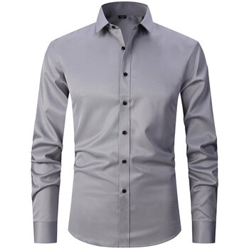 Kleidung Herren Langärmelige Hemden Esea 2-728 Grau