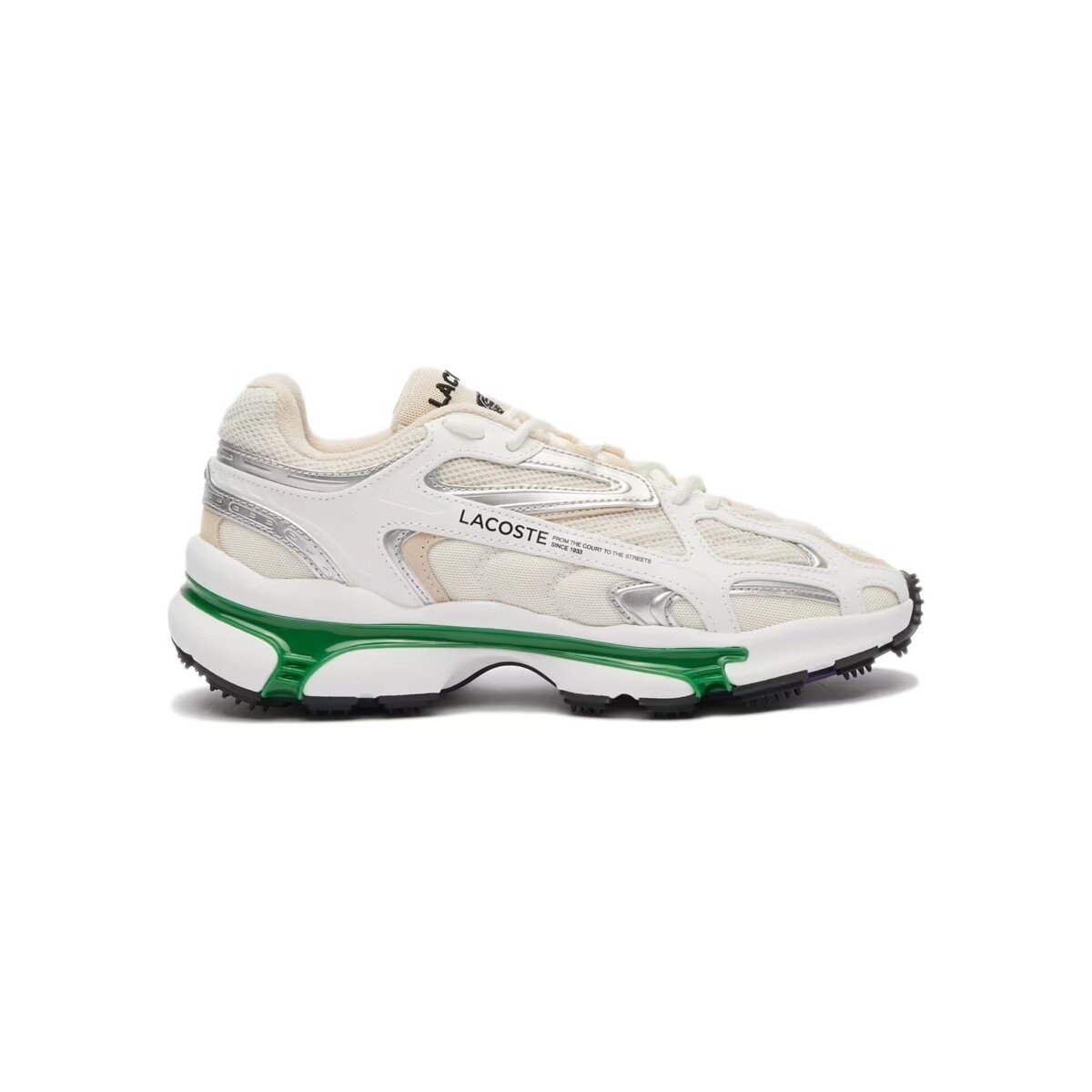 Schuhe Herren Sneaker Low Lacoste L003 2K24 - White/Green Weiss