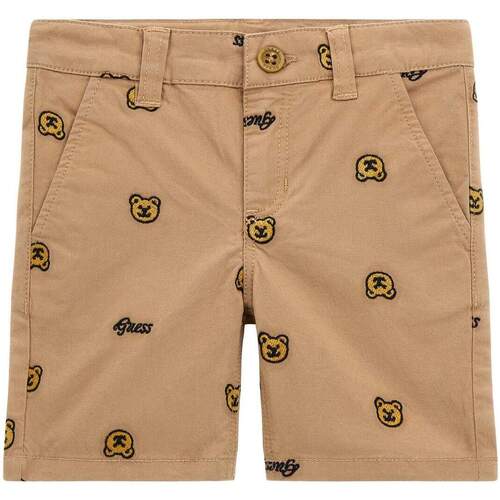 Kleidung Jungen Shorts / Bermudas Guess N4RD04WFY91 Beige