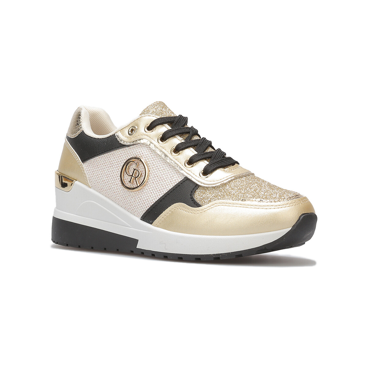 Schuhe Damen Sneaker La Modeuse 69901_P162664 Gold