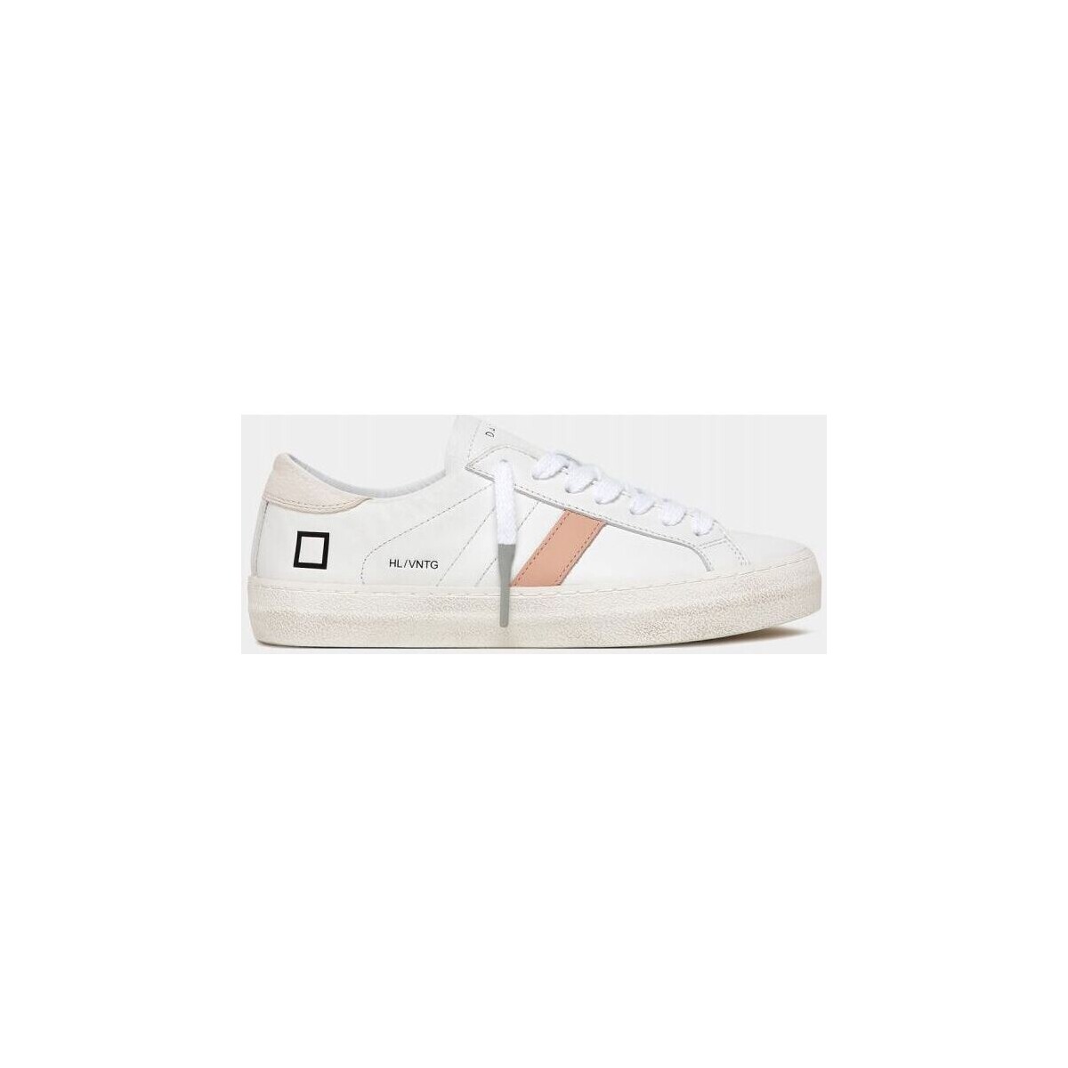 Schuhe Damen Sneaker Date W401-HL-VC-IR - HILL LOW VINTAGE-WHITE CREAM Weiss