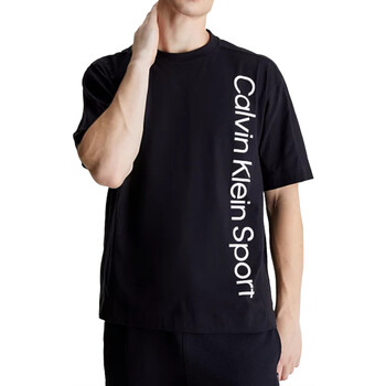 Kleidung Herren T-Shirts Calvin Klein Jeans 00GMS4K173 Schwarz