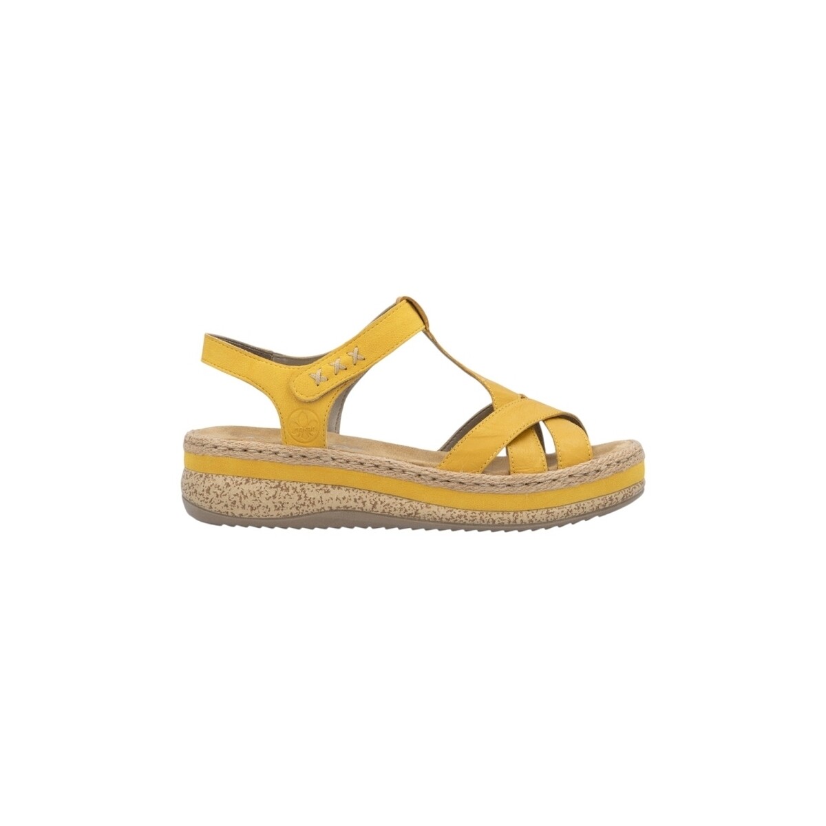 Schuhe Damen Sandalen / Sandaletten Rieker V0919  68-jaune V0919 Gelb