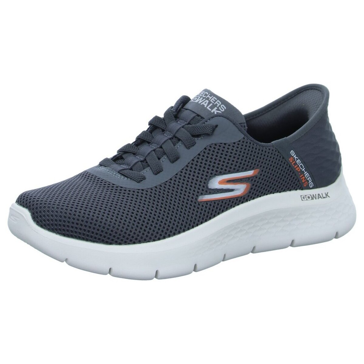 Schuhe Herren Sneaker Skechers Sportschuhe GO WALK FLEX - HANDS UP 216496 GRY Grau