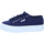Schuhe Damen Sneaker Superga 2740 Platform s21384W Blau