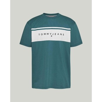 Kleidung Herren T-Shirts Tommy Hilfiger DM0DM18658CT0 Grün
