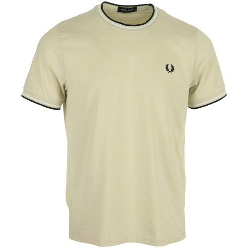 Kleidung Herren T-Shirts Fred Perry Twin Tipped Beige
