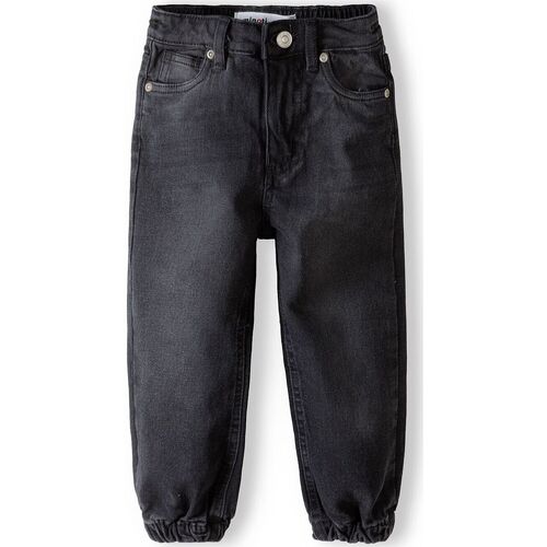 Kleidung Mädchen Jeans Minoti Jeanshose mit Bündchen für Mädchen (12m-14y) Schwarz