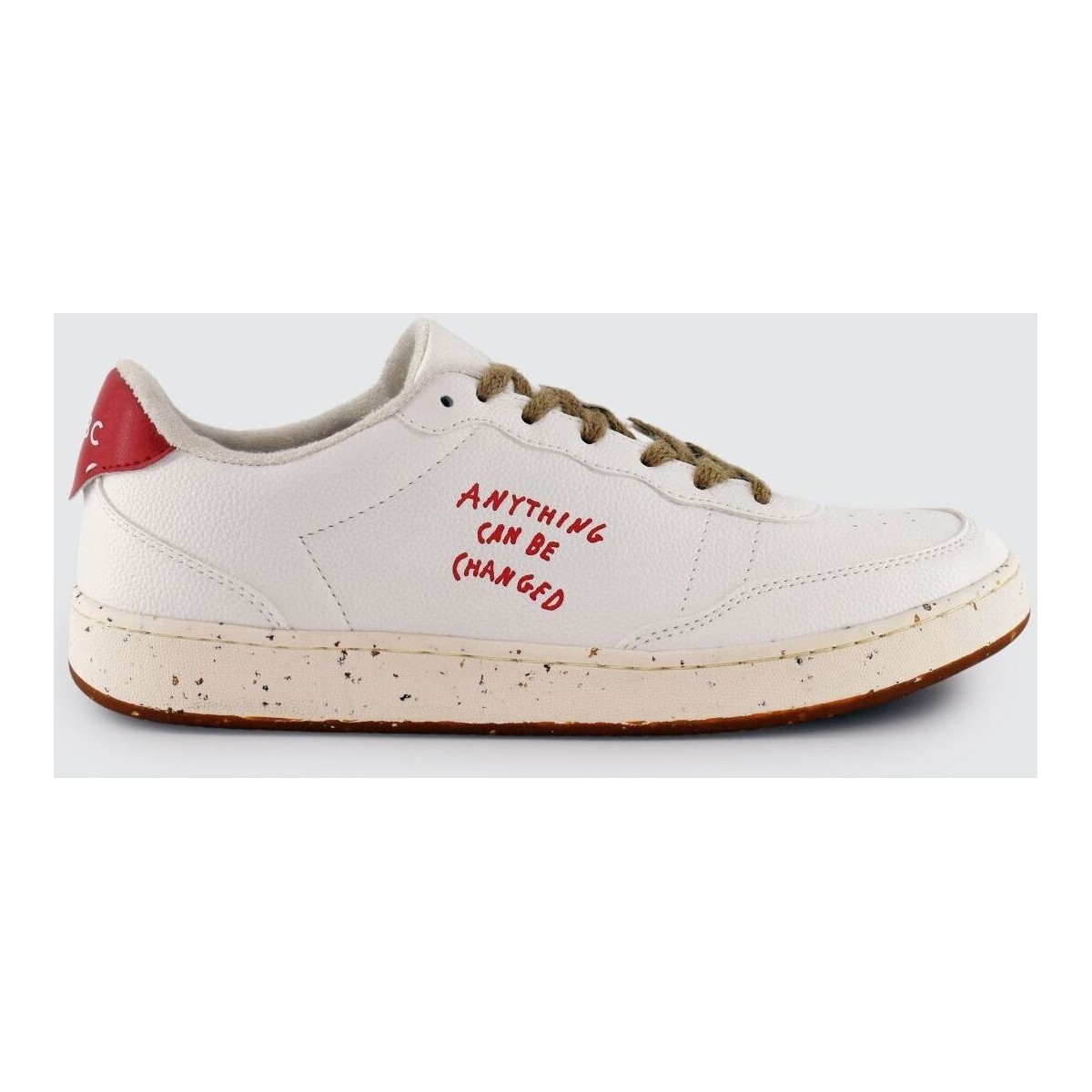 Schuhe Sneaker Acbc SHACBEVE - EVERGREEN-205 WHITE/RED APPLW Weiss