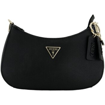 Taschen Damen Handtasche Guess Mode Accessoires NOELLE TOP ZIP SHOULDER BAG !HWZG7879180 BLA Schwarz