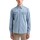Kleidung Herren Langärmelige Hemden Replay Hellblaues Demin-Shirt Blau
