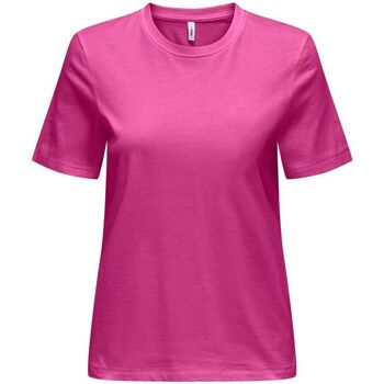 Kleidung Damen T-Shirts & Poloshirts Only 15315348 TRIBE-RASPHBERRY ROSE Rosa