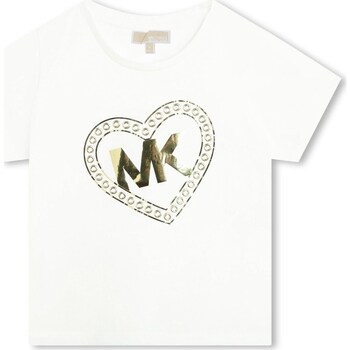 Kleidung Mädchen T-Shirts MICHAEL Michael Kors R30006 Weiss