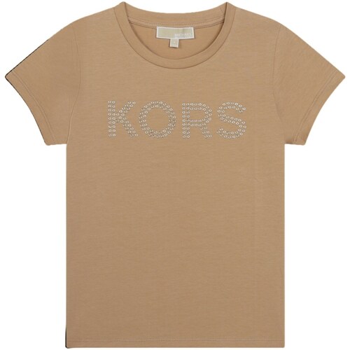 Kleidung Mädchen T-Shirts MICHAEL Michael Kors R30001 Beige