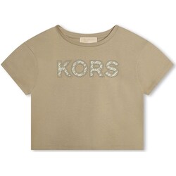 Kleidung Mädchen T-Shirts MICHAEL Michael Kors R30083 Beige
