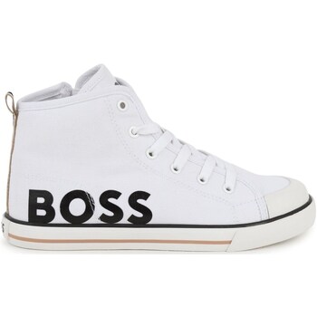 Schuhe Jungen Sneaker High BOSS J51029 Weiss